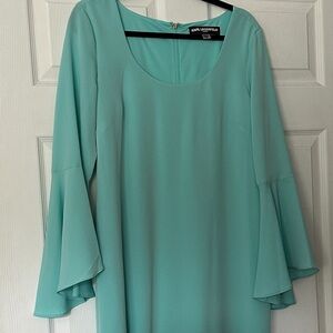 Never worn Aqua colored midi dress